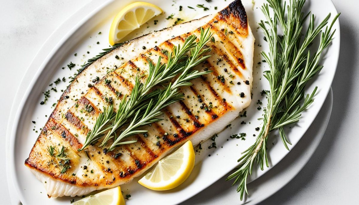 Grilled Walleye with Lemon and Herbs